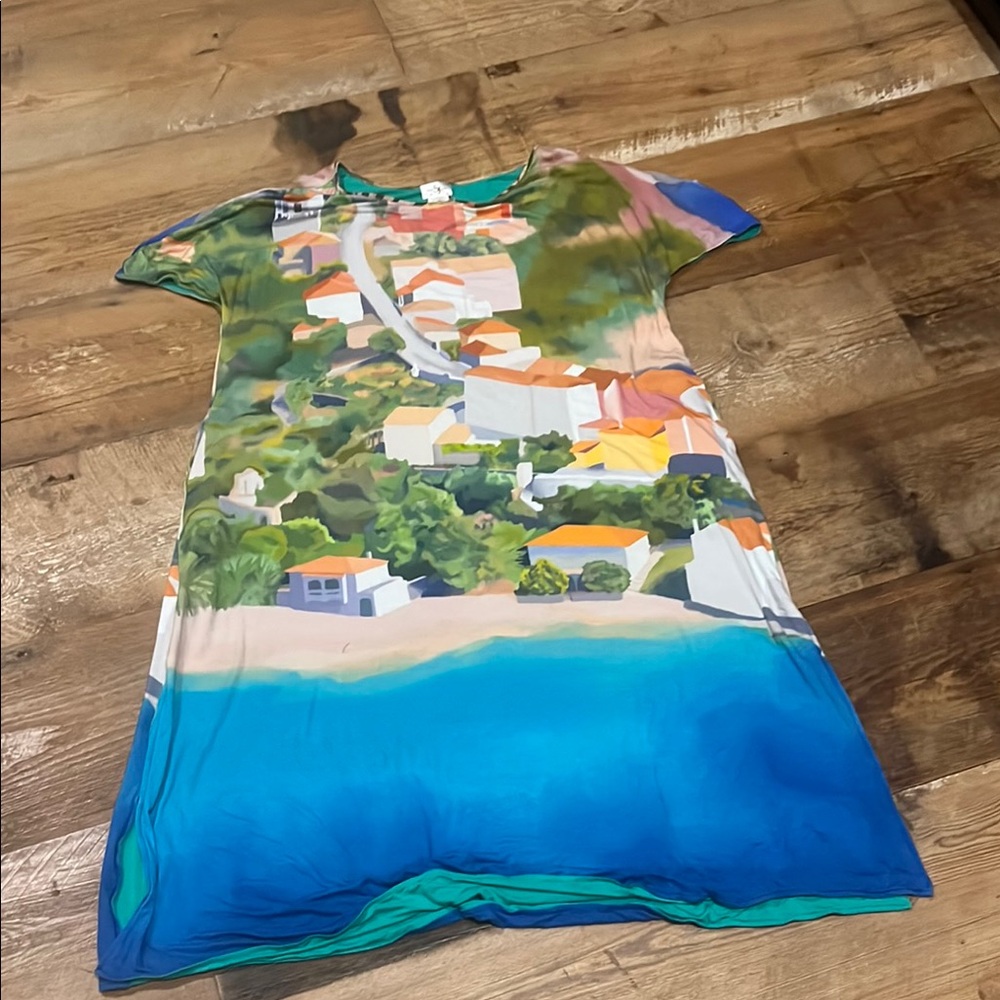 QVC Colorful Scenic Maxi Dress